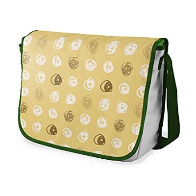 Bonamaison digitalt tryckta budbärare väskor med khaki armband för studenter, skolväskor för flickor och pojkar, axelväskor, tillbaka till skolan, storlek: 29 x 36 cm Bonamaison digitalt tryckta budbärare väskor med khaki armband för studenter, skolväskor för flickor och pojkar, axelväskor, tillbaka till skolan, storlek: 29 x 36 cm