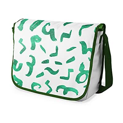 Bonamaison Le Jardin du Lin digital tryckt budbärare skolväskor med kaki rem för flickor och pojkar, tillbaka till skolan, kurirväskor för studenter, axelväskor, storlek: 29 x 36 cm, Mångfärgad, Messenger Bonamaison Le Jardin du Lin digital tryckt budbärare skolväskor med kaki rem för flickor och pojkar, tillbaka till skolan, kurirväskor för studenter, axelväskor, storlek: 29 x 36 cm, Mångfärgad, Messenger