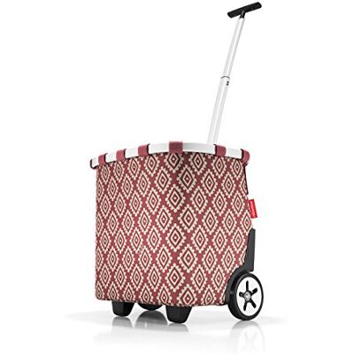 reisenthel carrycruiser in Dark Ruby – bärbar shoppingvagn med robust aluminiumram, axelrem och avtagbar innerficka i nät – tillverkad av vattenavvisande material reisenthel carrycruiser in Dark Ruby – bärbar shoppingvagn med robust aluminiumram, axelrem och avtagbar innerficka i nät – tillverkad av vattenavvisande material