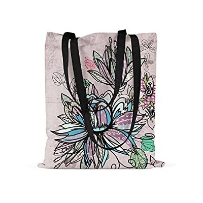 Bonamaison Tote Bag İtryckt med långa svarta handtag, matkasse, shoppingväska, vikbar, kanvasväska, storlek: 48 x 55 cm, flerfärgad, med långa svarta handtag, mångfärgad, med långa svarta handtag Bonamaison Tote Bag İtryckt med långa svarta handtag, matkasse, shoppingväska, vikbar, kanvasväska, storlek: 48 x 55 cm, flerfärgad, med långa svarta handtag, mångfärgad, med långa svarta handtag