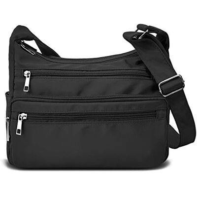 VOLGANIK ROCK Crossbody Bag för kvinnor vattentät budbärare axel väska casual nylon handväska handväska flera fickor lätt reseväska VOLGANIK ROCK Crossbody Bag för kvinnor vattentät budbärare axel väska casual nylon handväska handväska flera fickor lätt reseväska