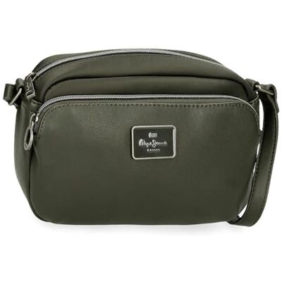 Pepe Jeans Christine Axelväska Grön 21,5 x 15 x 5 cm Polyester med Detaljer i Konstläder av Joumma Bags, grön, Talla única, axelväska Pepe Jeans Christine Axelväska Grön 21,5 x 15 x 5 cm Polyester med Detaljer i Konstläder av Joumma Bags, grön, Talla única, axelväska