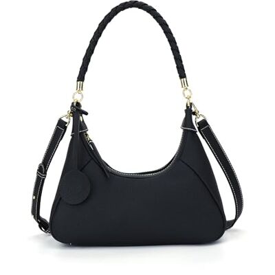 Carlheim Women's Shoulderbags Classis Genuine Leather, Black Carlheim Women's Shoulderbags Classis Genuine Leather, Black