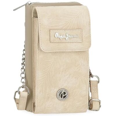 Pepe Jeans Jana Axelväska Hållare Beige 11 x 20 x 4 cm Polyester med Konstläderdetaljer av Joumma Bags, beige, Talla única, Axelväska Pepe Jeans Jana Axelväska Hållare Beige 11 x 20 x 4 cm Polyester med Konstläderdetaljer av Joumma Bags, beige, Talla única, Axelväska