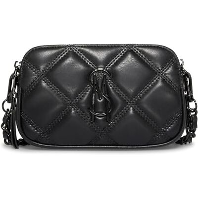 Steve Madden Daisy quiltad crossbody för kvinnor, Svart, onesize Steve Madden Daisy quiltad crossbody för kvinnor, Svart, onesize