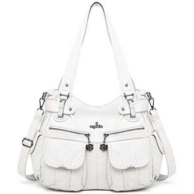 Ängel kiss dam handväska rem tote-hobo-crossbody, Vit, Einheitsgröße Ängel kiss dam handväska rem tote-hobo-crossbody, Vit, Einheitsgröße