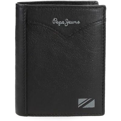 Pepe Jeans Jacka vertikal plånbok med svart myntväska 8,5 x 10,5 x 1 cm läder av joumma väskor, svart, Talla única, Vertikal plånbok med handväska Pepe Jeans Jacka vertikal plånbok med svart myntväska 8,5 x 10,5 x 1 cm läder av joumma väskor, svart, Talla única, Vertikal plånbok med handväska