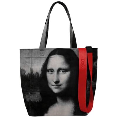 DOGO Vegan toteväska för dam, Mona Lisa Bw, Taille unique, Samtida DOGO Vegan toteväska för dam, Mona Lisa Bw, Taille unique, Samtida