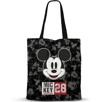 Disney Musse Pigg shoppingväska med årsfan, svart, 33 x 40 cm, Svart Musse Pigg, En storlek, Fläkt shoppingväska Disney Musse Pigg shoppingväska med årsfan, svart, 33 x 40 cm, Svart Musse Pigg, En storlek, Fläkt shoppingväska