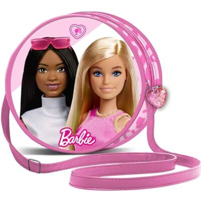 KARACTERMANIA Barbie Fashion-Rund Axelväska, Rosa, 6 x 18,5 cm, Rosa, En storlek, Rund axelväska mode KARACTERMANIA Barbie Fashion-Rund Axelväska, Rosa, 6 x 18,5 cm, Rosa, En storlek, Rund axelväska mode