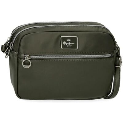 Pepe Jeans Christine Axelväska Grön 24 x 16 x 9 cm Polyester med Detaljer i Konstläder av Joumma Bags, grön, Talla única, axelväska Pepe Jeans Christine Axelväska Grön 24 x 16 x 9 cm Polyester med Detaljer i Konstläder av Joumma Bags, grön, Talla única, axelväska