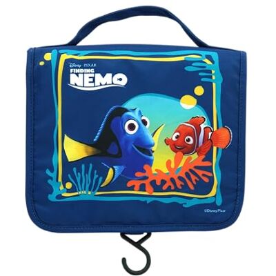 Disney Pixar Nemo och Dory toalettväska Nemos värld officiell produkt , Färg: blå, Hängande väska Disney Pixar Nemo och Dory toalettväska Nemos värld officiell produkt , Färg: blå, Hängande väska