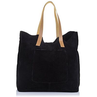 FIRENZE ARTEGIANI Bolso Shopping Bag De Mujer Piel Auténtica, Acabado Gamuza axelväska, 50 centimeter FIRENZE ARTEGIANI Bolso Shopping Bag De Mujer Piel Auténtica, Acabado Gamuza axelväska, 50 centimeter
