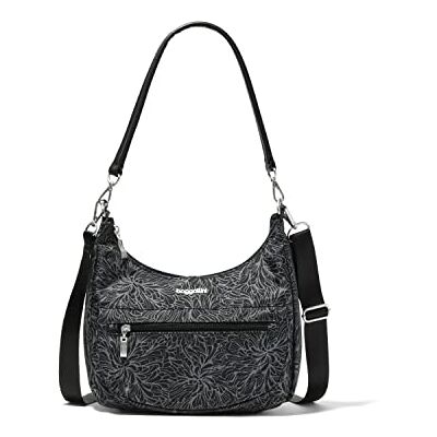 Baggallini Modern Pocket Half Moon Bag 11"x10.5" Shoulder Bag for Women w/Replaceable Straps Converts to Crossbody Bag Baggallini Modern Pocket Half Moon Bag 11"x10.5" Shoulder Bag for Women w/Replaceable Straps Converts to Crossbody Bag