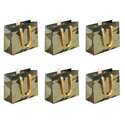 Clairefontaine 212915C Premium sac shopping géo or/vert 32x13x24,5 cm Paquet de 5 Clairefontaine 212915C Premium sac shopping géo or/vert 32x13x24,5 cm Paquet de 5