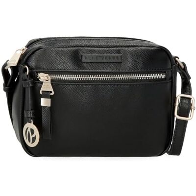 Pepe Jeans Elia Axelväska Svart 21 x 14 x 5 cm Konstläder av Joumma Bags, svart, Talla única, Axelremsväska Pepe Jeans Elia Axelväska Svart 21 x 14 x 5 cm Konstläder av Joumma Bags, svart, Talla única, Axelremsväska