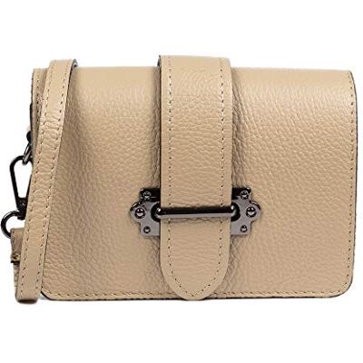 Firenze Artegiani . Camelia axelväska dam äkta läder Dollaro 18 x 6 x 13 cm. Färg: Taupe, taupe, Utility Firenze Artegiani . Camelia axelväska dam äkta läder Dollaro 18 x 6 x 13 cm. Färg: Taupe, taupe, Utility