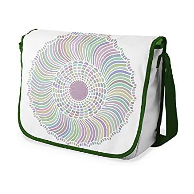 Bonamaison Le Jardin du Lin digital tryckt budbärare skolväskor med kaki rem för flickor och pojkar, tillbaka till skolan, kurirväskor för studenter, axelväskor, storlek: 29 x 36 cm, Mångfärgad, Messenger Bonamaison Le Jardin du Lin digital tryckt budbärare skolväskor med kaki rem för flickor och pojkar, tillbaka till skolan, kurirväskor för studenter, axelväskor, storlek: 29 x 36 cm, Mångfärgad, Messenger