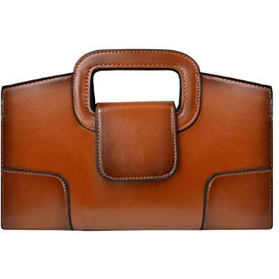 ZLM BAG US ZLMBAGUS kvinnor vintage klaff bärkasse topphandtag väskor PU-läder kuvertväska axelväska, BRUN, Einheitsgröße ZLM BAG US ZLMBAGUS kvinnor vintage klaff bärkasse topphandtag väskor PU-läder kuvertväska axelväska, BRUN, Einheitsgröße