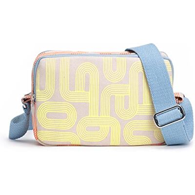 Eco Right Crossbody Bag dam, canvas axelväska dam med bomull justerbar rem, global deworming Eco Right Crossbody Bag dam, canvas axelväska dam med bomull justerbar rem, global deworming