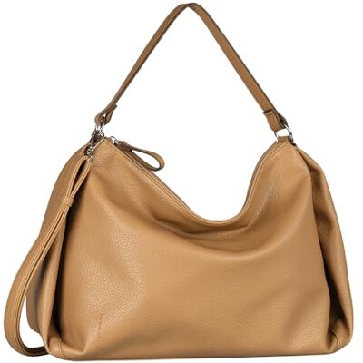 TOM TAILOR Cassia dam hobo-väska axelväska stor, BRUN, Large TOM TAILOR Cassia dam hobo-väska axelväska stor, BRUN, Large