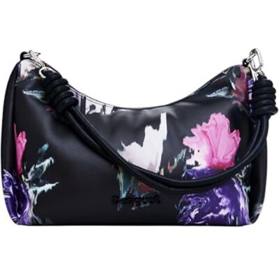 Desigual kvinnors tillbehör PU handväska, svart, svart Desigual kvinnors tillbehör PU handväska, svart, svart