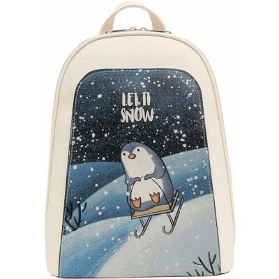 DOGO Femme Cuir Vegan Sac à dos, Låt det snöa, Taglia unica DOGO Femme Cuir Vegan Sac à dos, Låt det snöa, Taglia unica