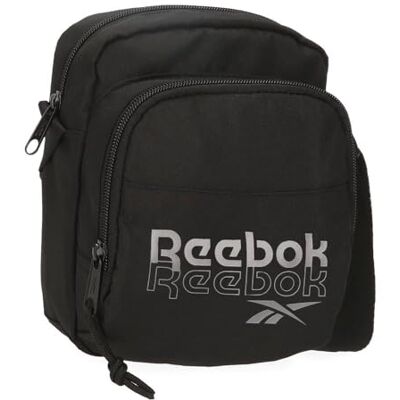 Reebok Melbourne liten svart axelväska 15 x 19,5 x 6 cm polyester av Joumma väskor, svart, Talla única, Liten axelväska Reebok Melbourne liten svart axelväska 15 x 19,5 x 6 cm polyester av Joumma väskor, svart, Talla única, Liten axelväska