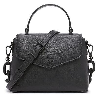DKNY Frankie Top Handle Crossbody, Black/Black DKNY Frankie Top Handle Crossbody, Black/Black