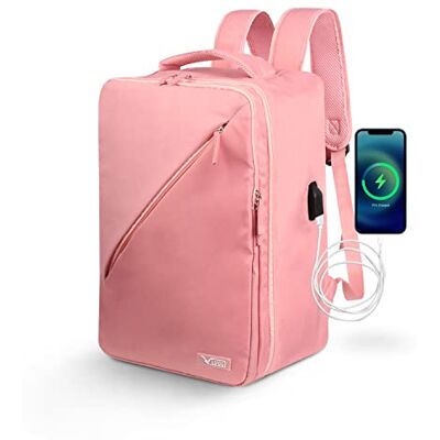 LUGG Laptop ryggsäck med USB-laddning och hörlursport, stöldskydd business laptop ryggsäck med andningsbar vadderad axelrem, vattentålig datorryggsäck för skola/arbete/resor LUGG Laptop ryggsäck med USB-laddning och hörlursport, stöldskydd business laptop ryggsäck med andningsbar vadderad axelrem, vattentålig datorryggsäck för skola/arbete/resor