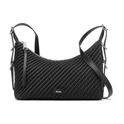 DKNY Zita Crossbody, handväska dam, Svart/silver, Taille unique DKNY Zita Crossbody, handväska dam, Svart/silver, Taille unique