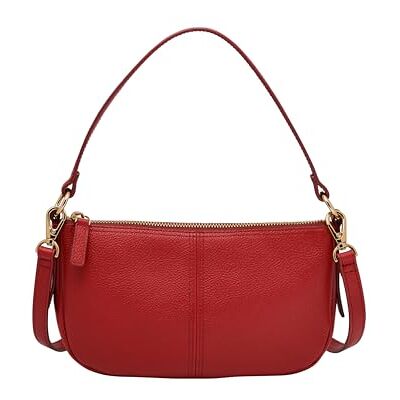 Fossil Jolie Small Crossbody Bag, Garnet Fossil Jolie Small Crossbody Bag, Garnet