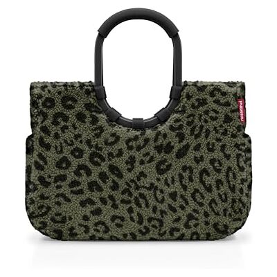 reisenthel loopshopper L – robust väska med praktiska fack av återvunna PET-flaskor – charmig och vattenavvisande design i guld, Teddy Leo oliv, Large, Samtida reisenthel loopshopper L – robust väska med praktiska fack av återvunna PET-flaskor – charmig och vattenavvisande design i guld, Teddy Leo oliv, Large, Samtida