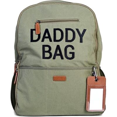Childhome , Skötryggsäck, resväska, stor kapacitet, funktionell, beige design, andningsbar nätrygg, hopfällbar skötbädd, 35 L, Daddy Bag, khaki Childhome , Skötryggsäck, resväska, stor kapacitet, funktionell, beige design, andningsbar nätrygg, hopfällbar skötbädd, 35 L, Daddy Bag, khaki