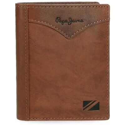Pepe Jeans Jacka vertikal plånbok med brun myntväska 8,5 x 10,5 x 1 cm läder av joumma väskor, Brunt, Talla única, Vertikal plånbok med handväska Pepe Jeans Jacka vertikal plånbok med brun myntväska 8,5 x 10,5 x 1 cm läder av joumma väskor, Brunt, Talla única, Vertikal plånbok med handväska