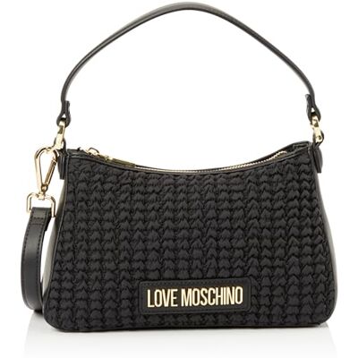 Love Moschino JC4240PP0IKB100A, handväska för kvinnor, svart, Svart Love Moschino JC4240PP0IKB100A, handväska för kvinnor, svart, Svart