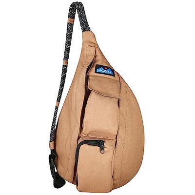 KAVU Mini Rope Bag Crossbody-väska i bomull, brun (Dune) KAVU Mini Rope Bag Crossbody-väska i bomull, brun (Dune)