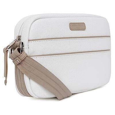 Hexagona Kvinnors Paris-Trotteur Serena samling-vit-i syntetisk kvinna axel liten väska-crossbody handväska, L: 24 x H: 17 x P: 6 cm, Vitt Hexagona Kvinnors Paris-Trotteur Serena samling-vit-i syntetisk kvinna axel liten väska-crossbody handväska, L: 24 x H: 17 x P: 6 cm, Vitt