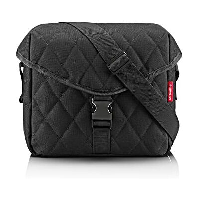 reisenthel saddle bag M – snygg axelväska i sadelväska look, Rombus svart, XL, Sadelväska reisenthel saddle bag M – snygg axelväska i sadelväska look, Rombus svart, XL, Sadelväska