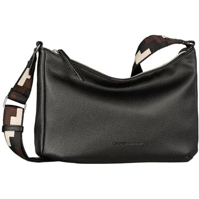 TOM TAILOR Denim Sada dam axelväska crossbody bag medelstor, svart, Mittelgroß TOM TAILOR Denim Sada dam axelväska crossbody bag medelstor, svart, Mittelgroß