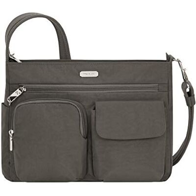 Travelon Unisex Essentials stöldsäker lapp ficka över kroppen väska, Rök Patch Crossbody, Patch Crossbody, Patch Crossbody Travelon Unisex Essentials stöldsäker lapp ficka över kroppen väska, Rök Patch Crossbody, Patch Crossbody, Patch Crossbody