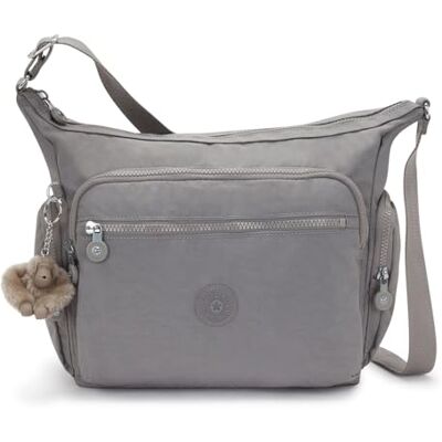 Kipling Gabbie Medium Crossbody, Inviting Grey, Grå Kipling Gabbie Medium Crossbody, Inviting Grey, Grå