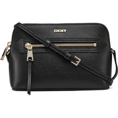 DKNY kvinnors Bryant AVE TZ Demi Crossbody handväska, BLK/Guld, Blå/guld DKNY kvinnors Bryant AVE TZ Demi Crossbody handväska, BLK/Guld, Blå/guld