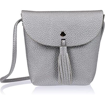 TOM TAILOR Denim Denim TOM TAILOR Ida dam kuvertväska axelväska liten, SILVER, 17x4,5x16, 001025 TOM TAILOR Denim Denim TOM TAILOR Ida dam kuvertväska axelväska liten, SILVER, 17x4,5x16, 001025