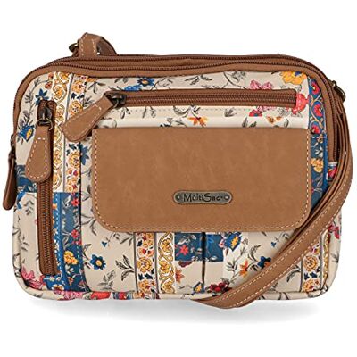 MultiSac Dam dragkedja trippelfack crossbody väska tvärs över kroppen MultiSac Dam dragkedja trippelfack crossbody väska tvärs över kroppen