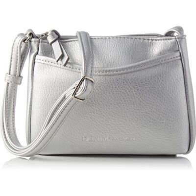 TOM TAILOR Denim Denim TOM TAILOR Cilia dam axelväska crossbody bag liten, SILVER, 21,5x4x14, 000967 TOM TAILOR Denim Denim TOM TAILOR Cilia dam axelväska crossbody bag liten, SILVER, 21,5x4x14, 000967