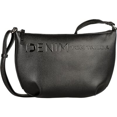 TOM TAILOR Denim Zephyra dam axelväska crossbody bag medium, svart, Mittelgroß TOM TAILOR Denim Zephyra dam axelväska crossbody bag medium, svart, Mittelgroß