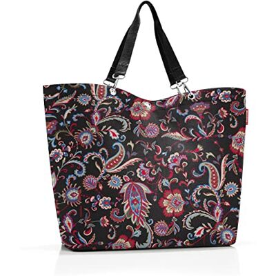 reisenthel shopper XL – rymlig shoppingväska och ädel handväska i ett – tillverkad av vattenavvisande material, Paisley svart, X-L, Shoppingväska reisenthel shopper XL – rymlig shoppingväska och ädel handväska i ett – tillverkad av vattenavvisande material, Paisley svart, X-L, Shoppingväska