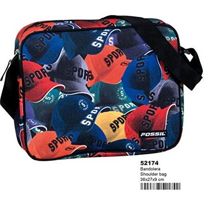 Fossil Sport's Caps Crossbody väska Fritid och sport, Vuxna Unisex, Multifärg (Multicolor), En storlek Fossil Sport's Caps Crossbody väska Fritid och sport, Vuxna Unisex, Multifärg (Multicolor), En storlek