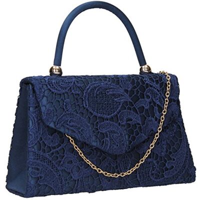 SwankySwans kvinnors Jena Clutch, Blå (marinblå), 6.5x16x24 cm (W x H x L) SwankySwans kvinnors Jena Clutch, Blå (marinblå), 6.5x16x24 cm (W x H x L)